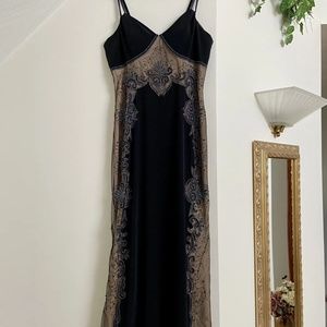 Vintage Mid Century Handmade Lillie Rubin Formal Dress Gown very unique